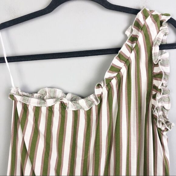 SHOW ME YOUR MUMU | Ulani Asymmetrical Striped Top One Shoulder Ciao Bella XS - Picture 4 of 10